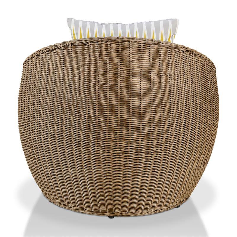 Natural Brown Aluminum Outdoor Chair D957