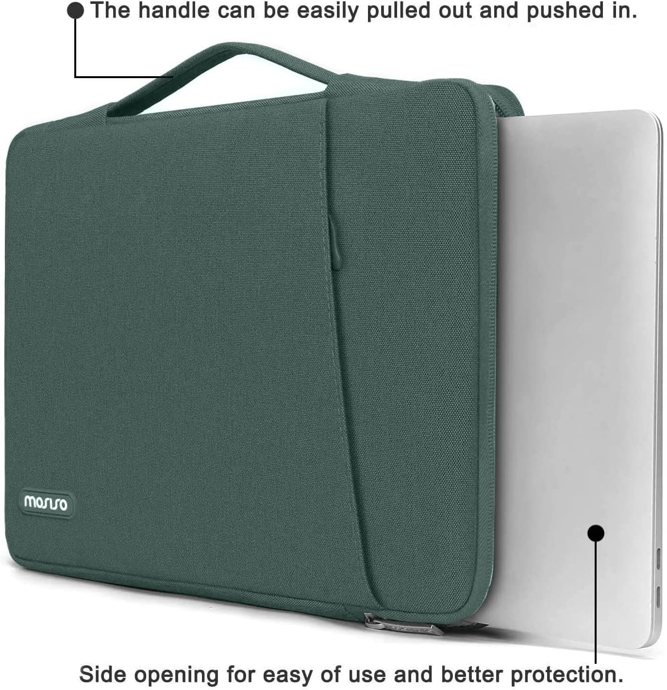 3 in 1 Case for MacBook Air 13 inch Plastic Hard Shell Sleeve Bag Keyboard Skin Midnight Green S6175