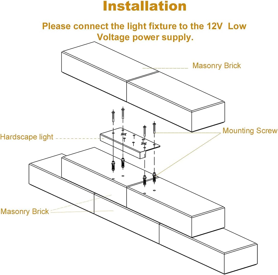 8-Pack 7 Inch 4W LED Retaining Wall Lights, 12V AC/DC Low Voltage, IP65 Waterproof, Soft White 2700K N660