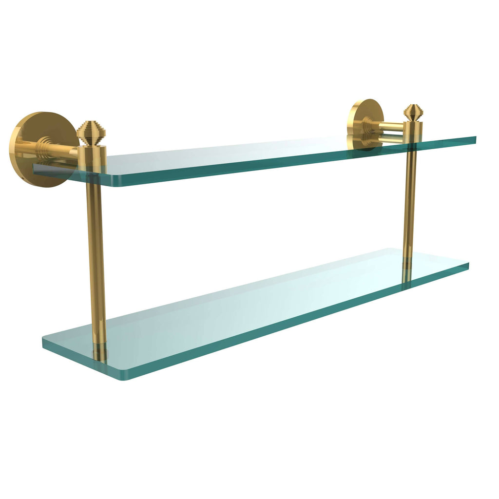 22x22 Two Tiered Glass Shelf E303