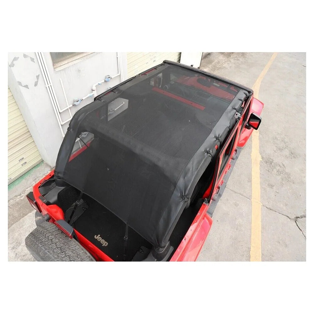 Top Bikini Roof Full Cover Sunshade Mesh Accessor 4Door Y16062