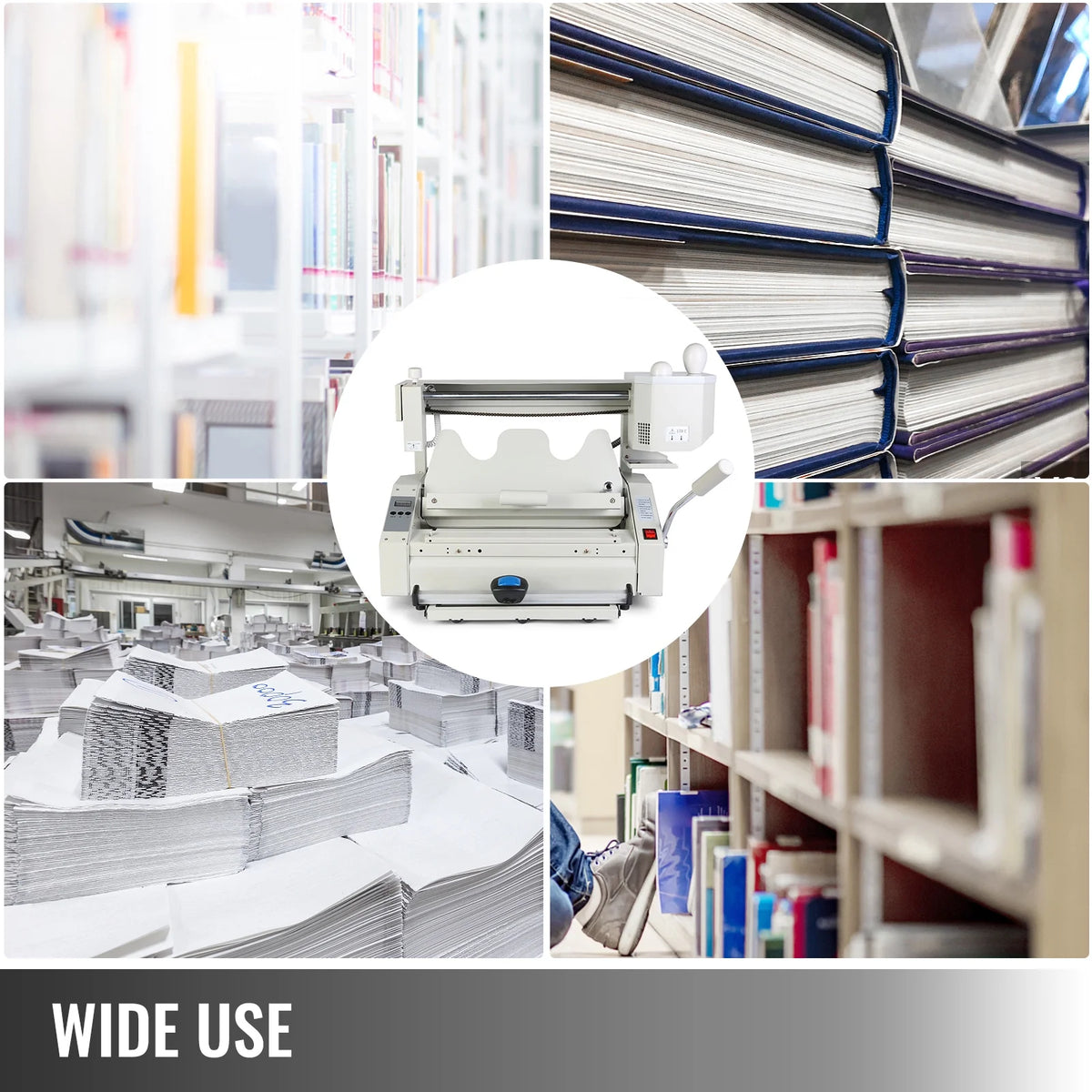 Wireless Hot Glue Book Binding Machine with Milling Spine Rougher G469268