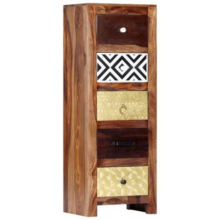 Solid Sheesham Wood Side Cabinet H55898