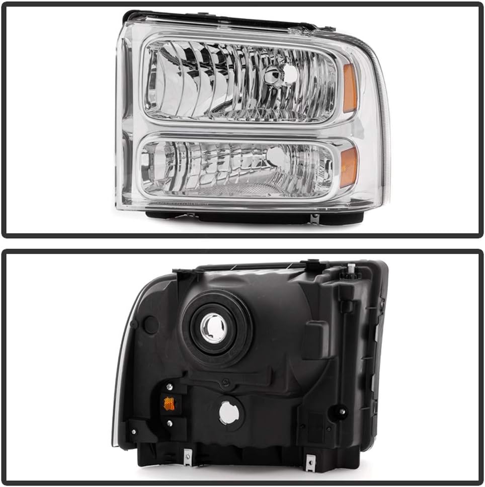 Chrome Headlights Headlamps Set Left Right R960