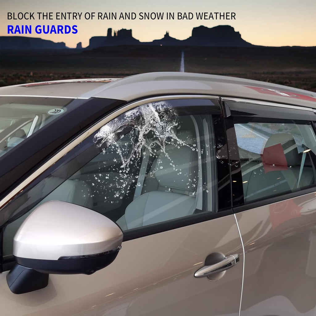 Smoke 4pcs Side Window Deflector for Nissan Rogue N5651