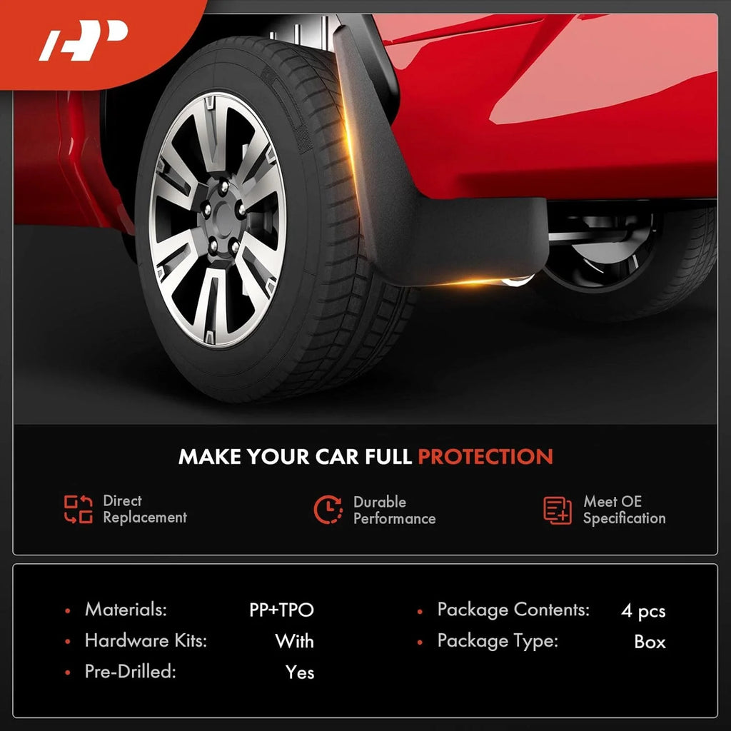 Mud Flaps Splash Guards 4-PC Set W553