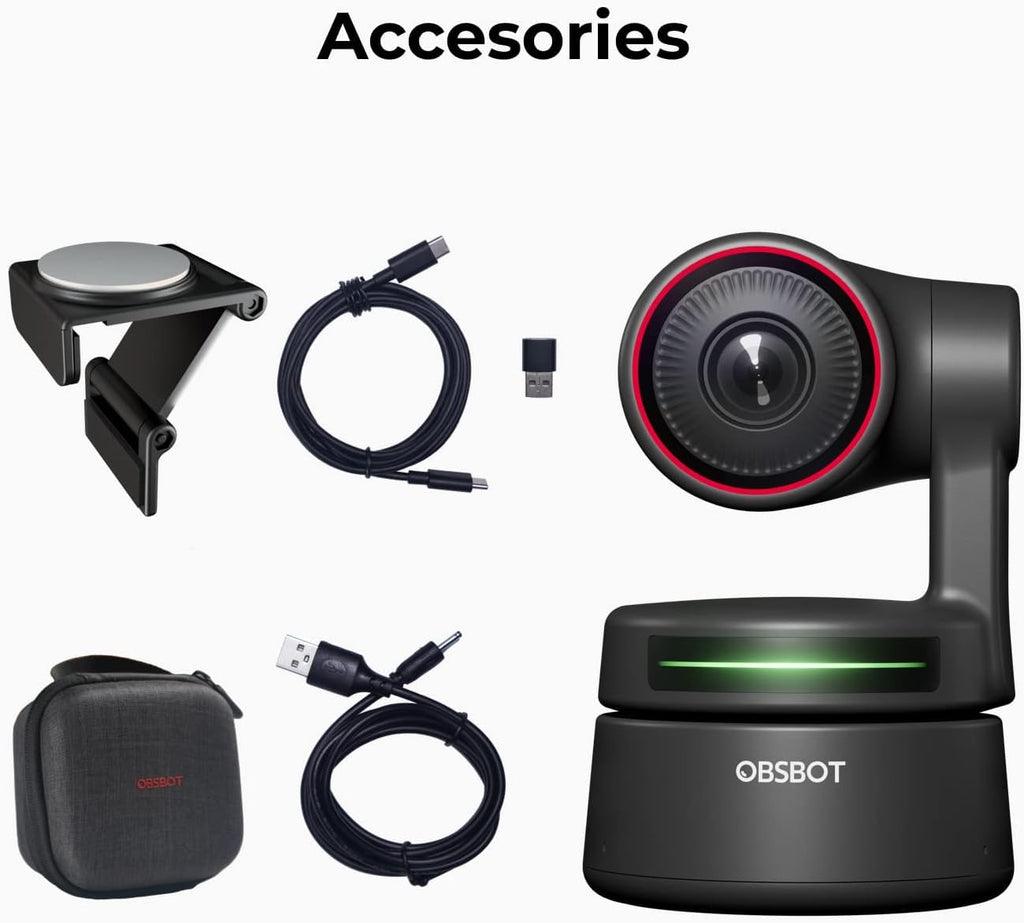 4K Webcam with Dual Omni-Directional Microphones, 2 Axis Gimbal, HDR, 60 FPS A5882