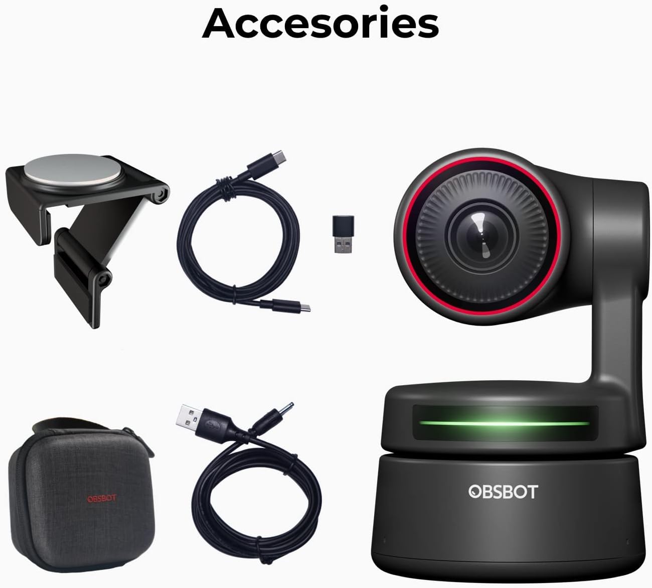 4K Webcam with Dual Omni-Directional Microphones, 2 Axis Gimbal, HDR, 60 FPS A5882