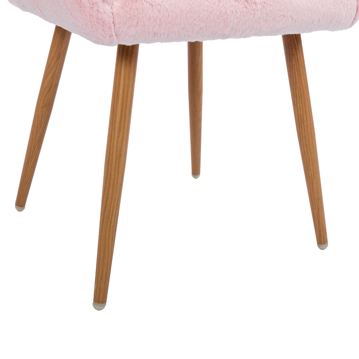 Faux Fur Dining Chairs with Solid Steel Leg A191