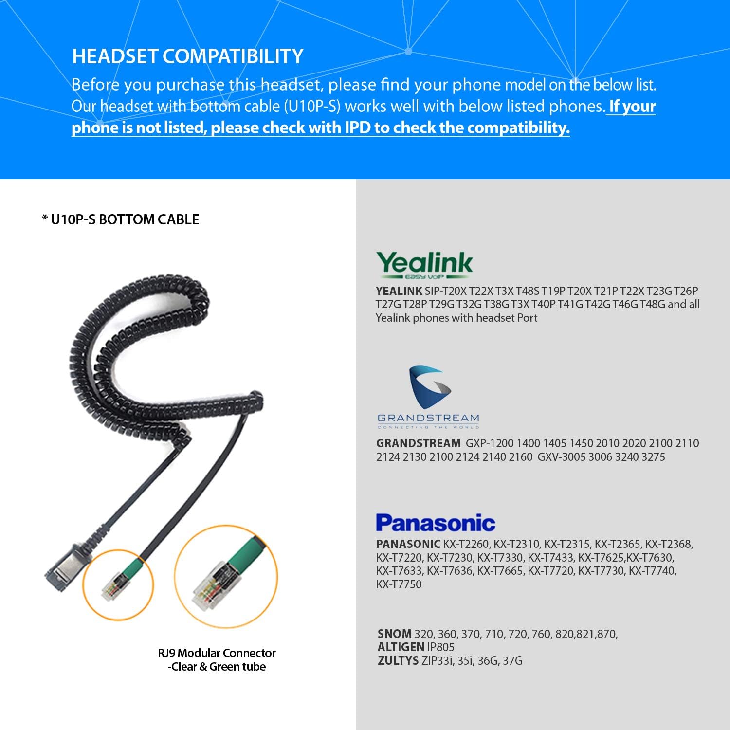Professional Monaural Noise Cancelling Corded Headset Pack of 2 S404583