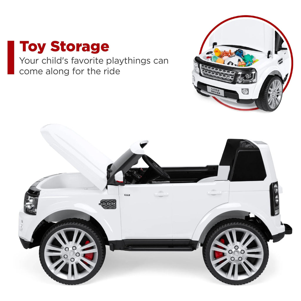 White 2-Seater Ride On Car Toy with Parent Remote Control Y6770