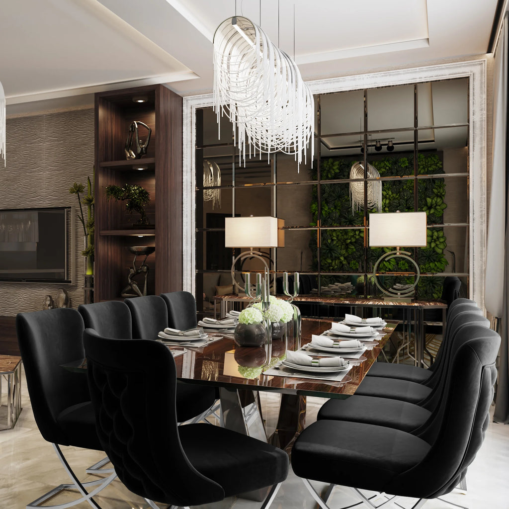 Black Upholstered Dining Chair, Set of 2 M98070