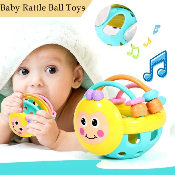 Silicone Rattle Ball Sensory Teether Toy X607248