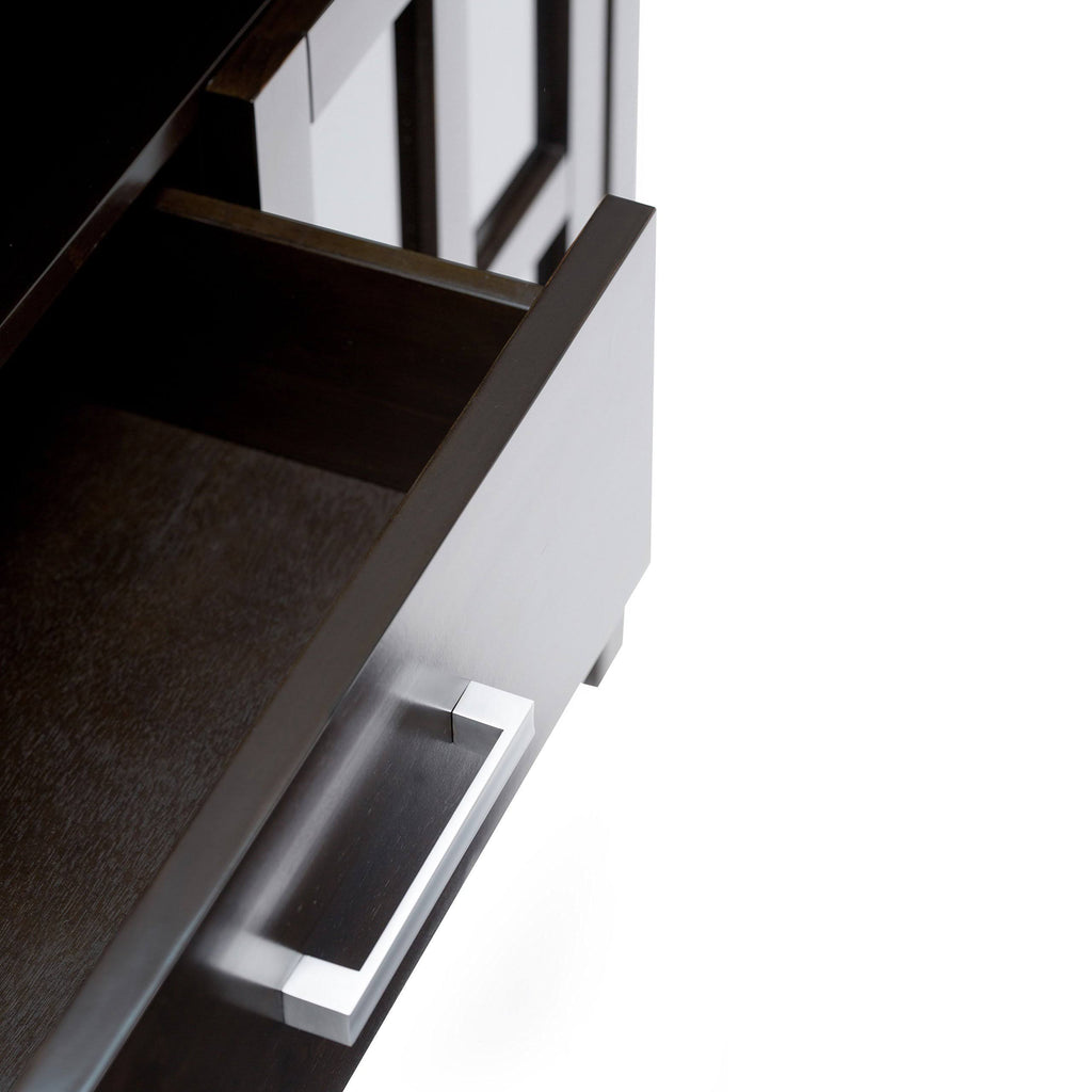 Dark Walnut Brown Tall TV Media Stand F85942