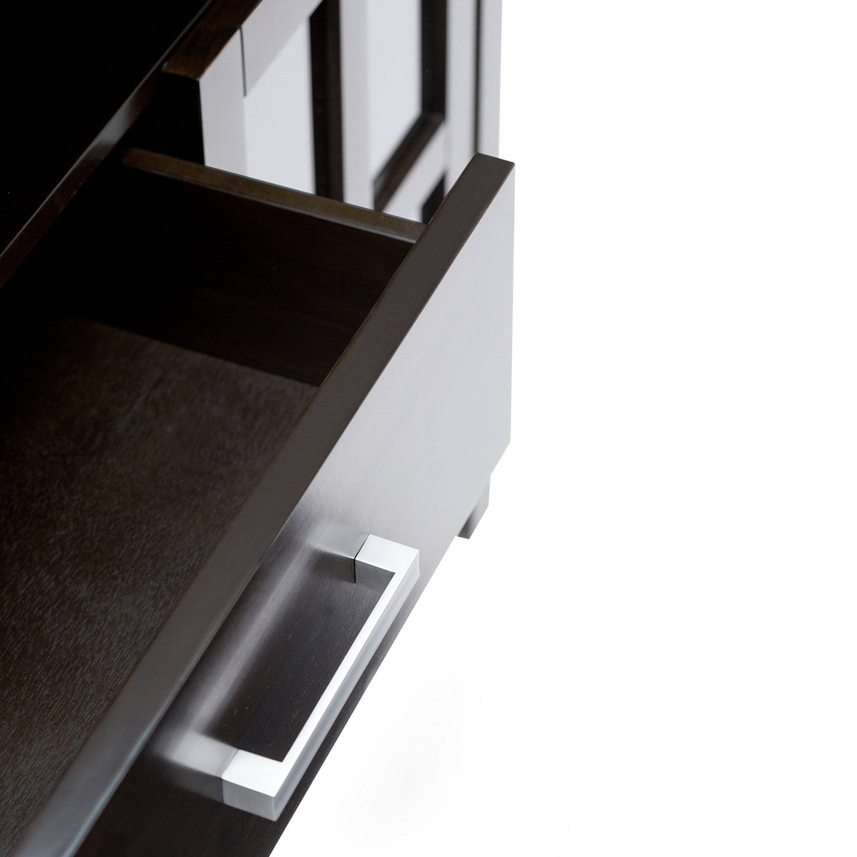 Dark Walnut Brown Tall TV Media Stand F85942
