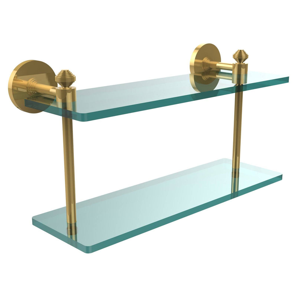 22x22 Two Tiered Glass Shelf E303