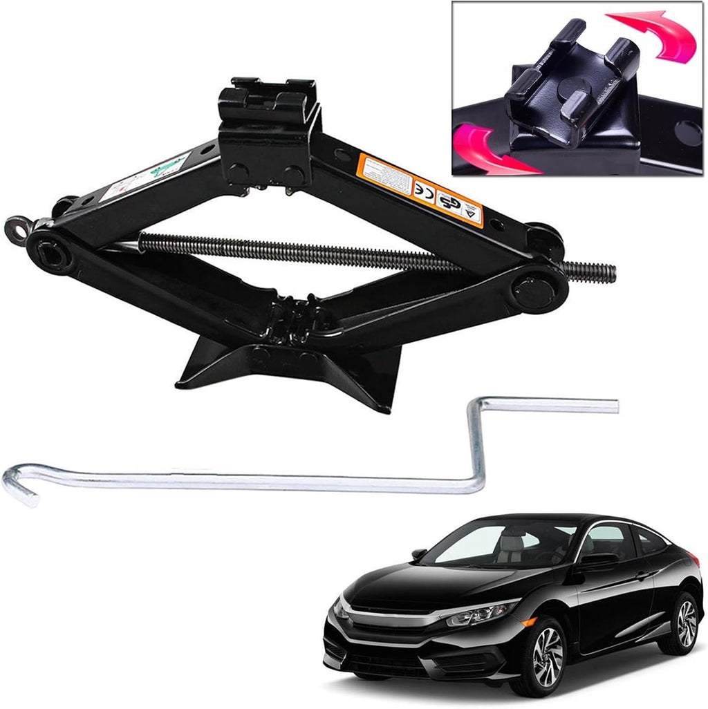 Spare Tire Tool Kit and 2 Ton Scissor Jack, Pack of 2 D7650