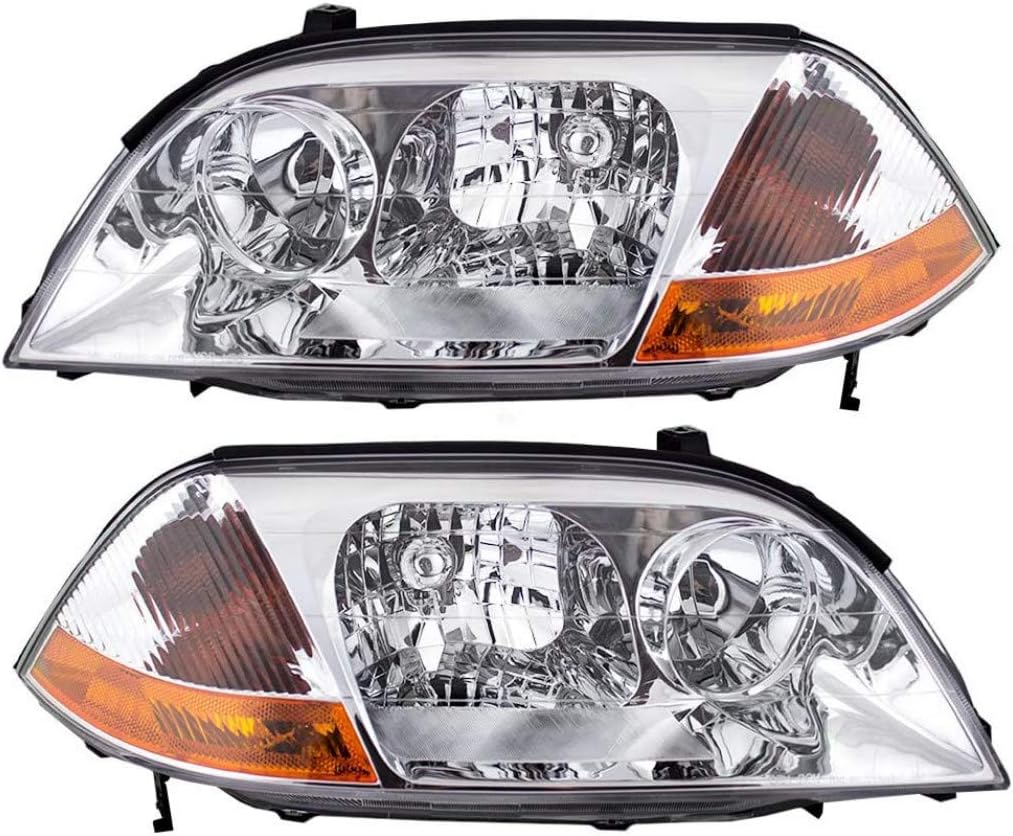 Headlight Assembly Unit Pair for Acura MDX 2001 2002 2003 P865717