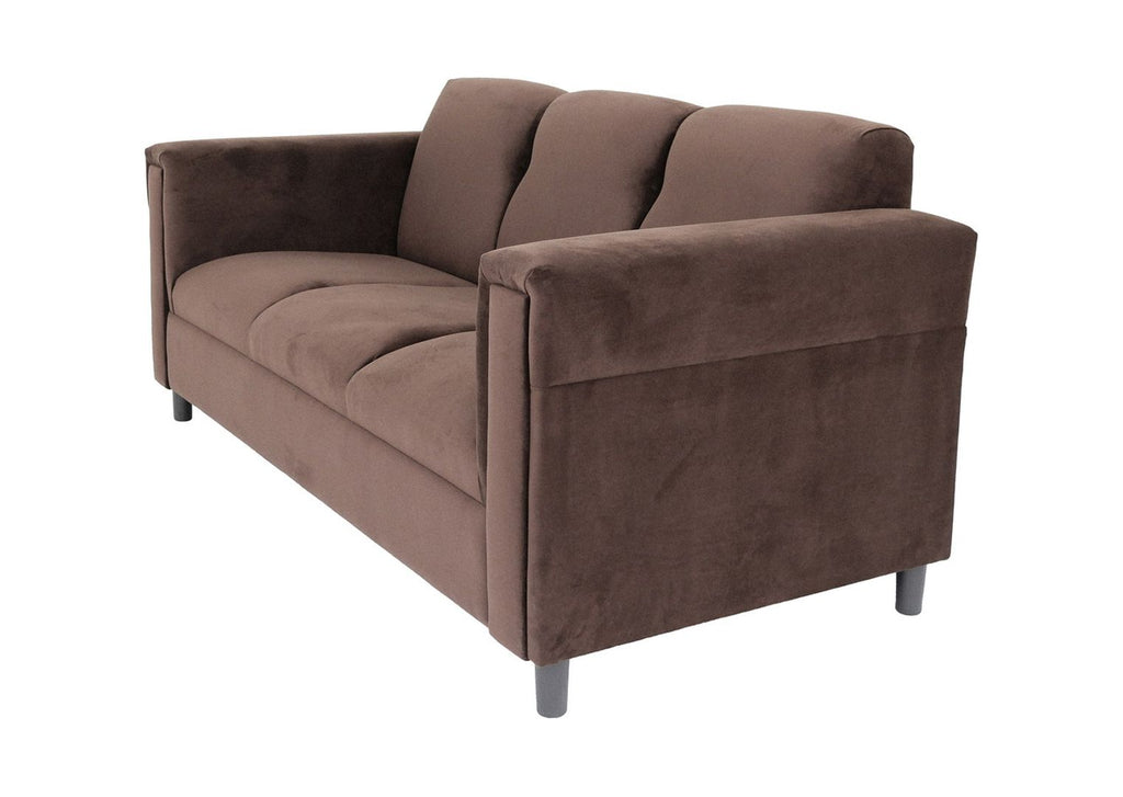 Suede Sofa with Solid Wood Frame O2606