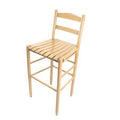 Coastal Tan Ladderback Patio Bar Stool B29980