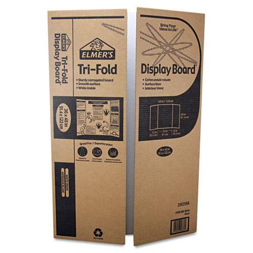 Single Ply Corrugated Display Board, 48 x 36, White, 25/Carton J1367