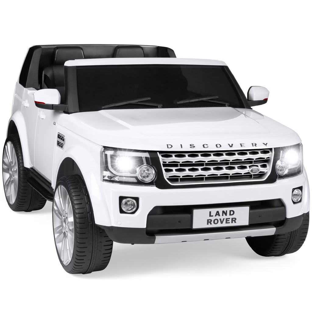 White 2-Seater Ride On Car Toy with Parent Remote Control Y6770