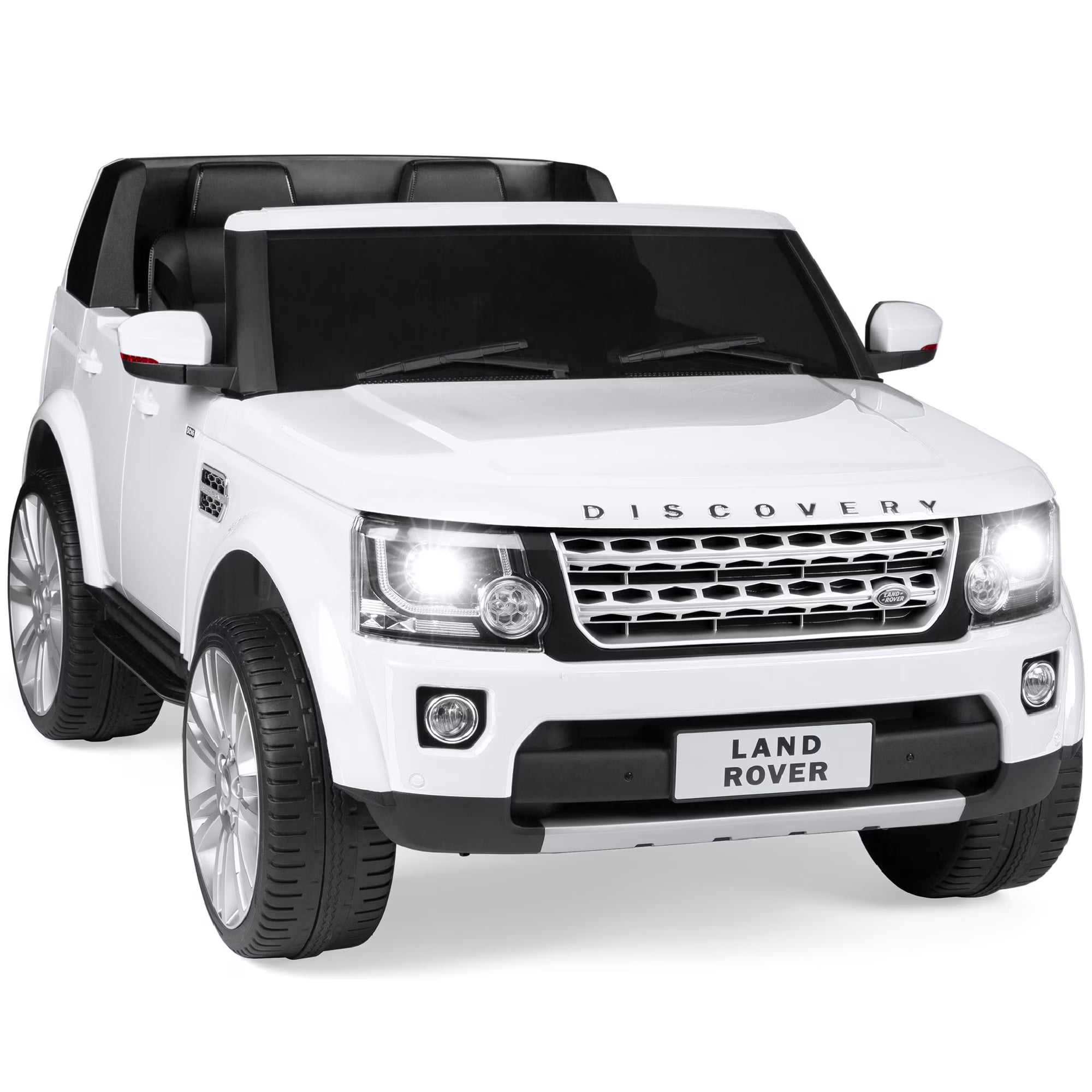 White 2-Seater Ride On Car Toy with Parent Remote Control Y6770