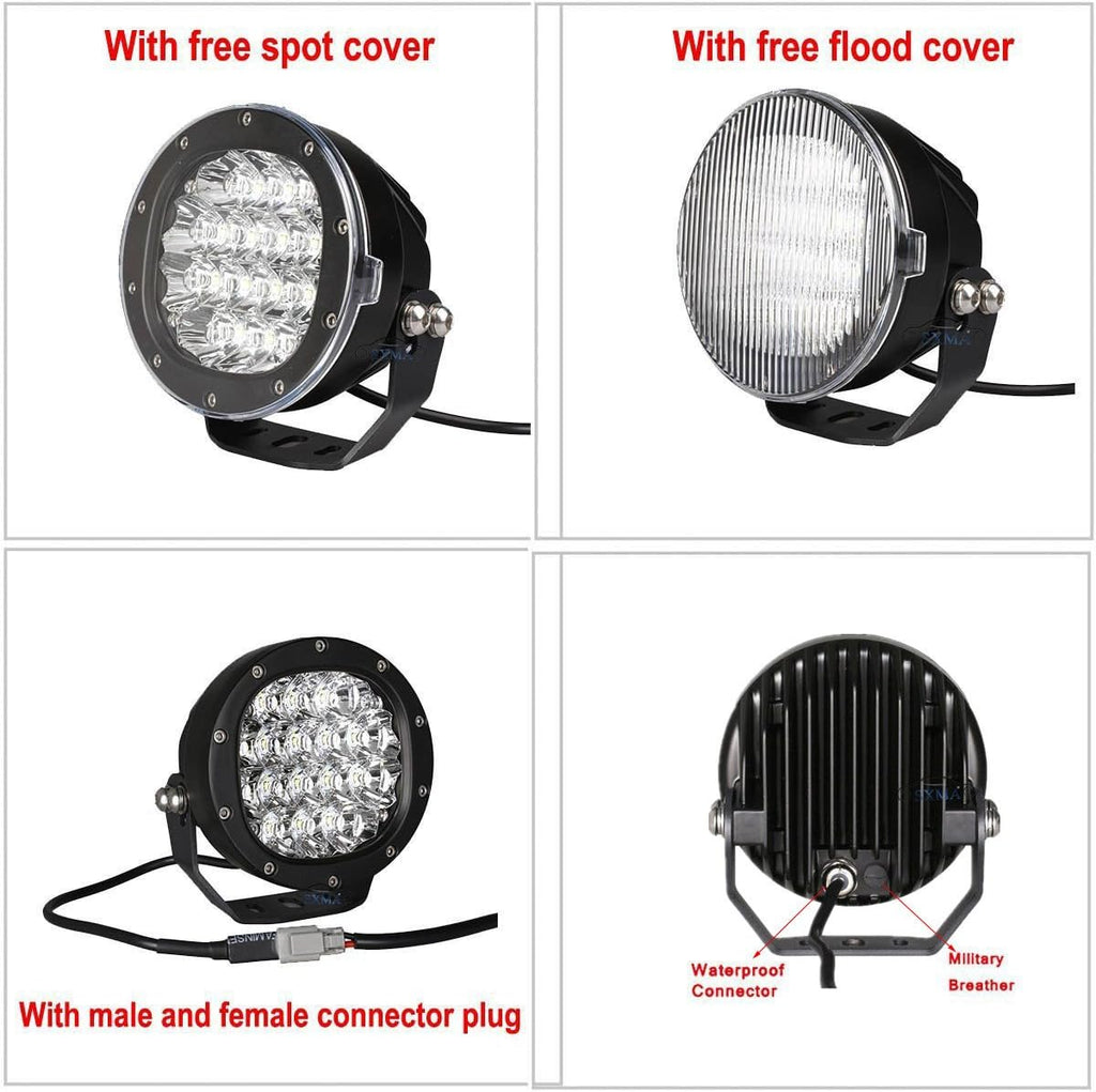 5 Inch Round LED Driving Light 80W 8000LM Spotlights C1831