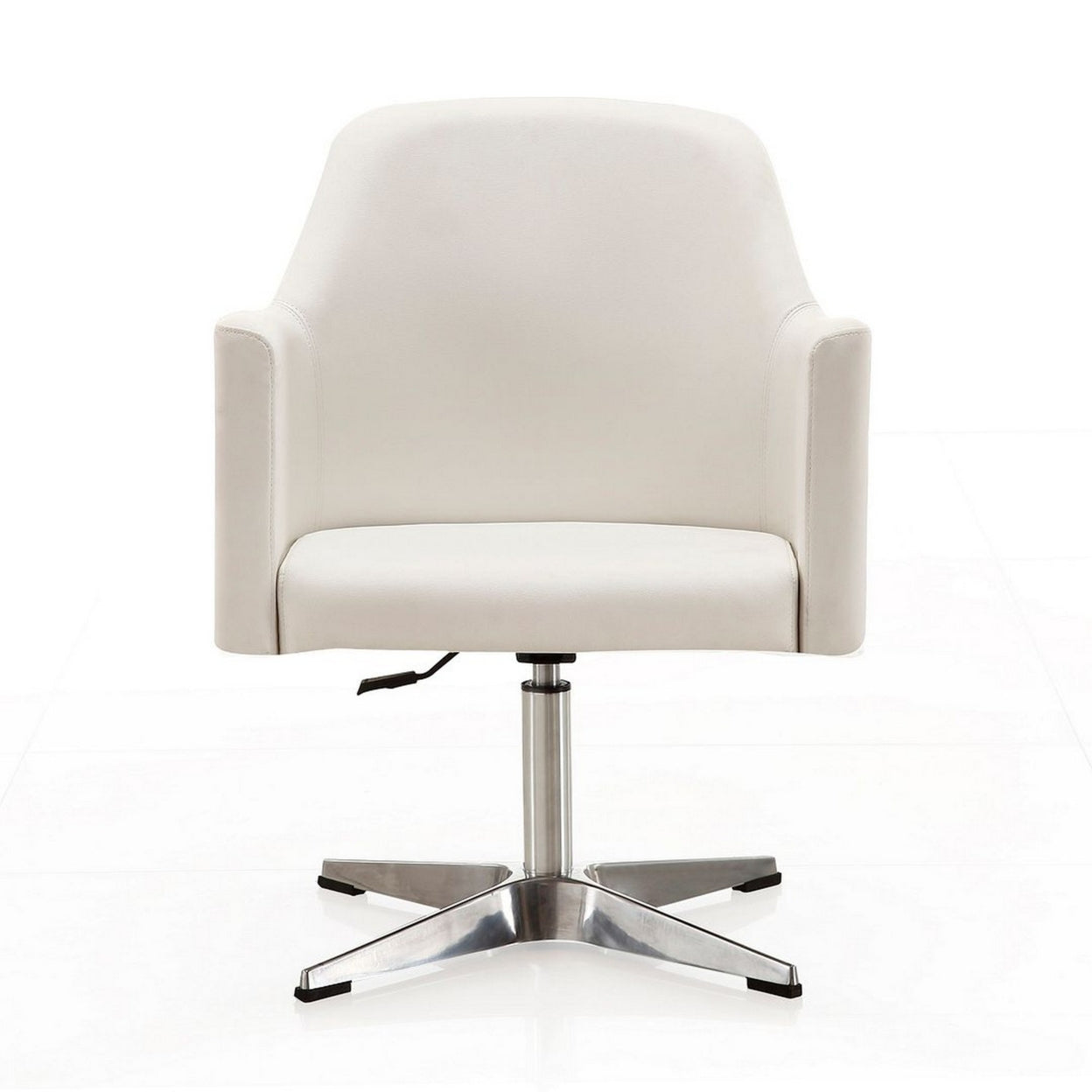 White Faux Leather Accent Chair (Set of 2) N813