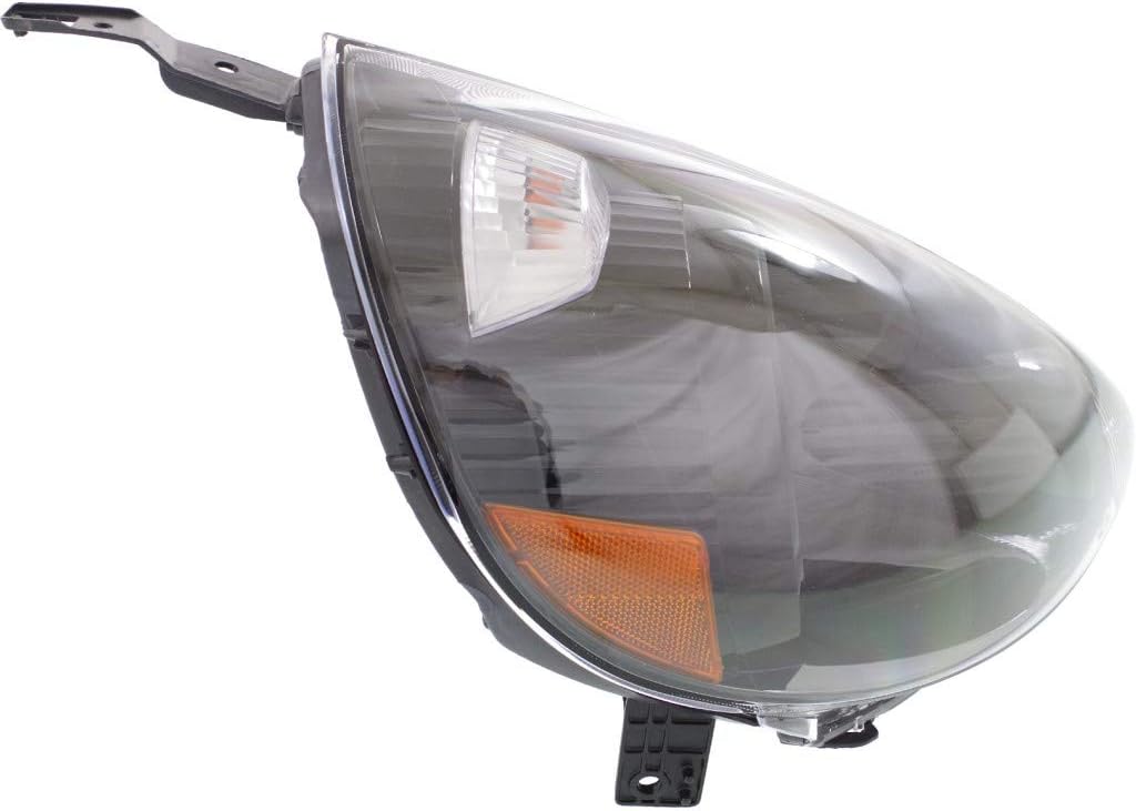 Black Headlight Assembly for Honda Fit 2007 2008 Passenger Side C246650