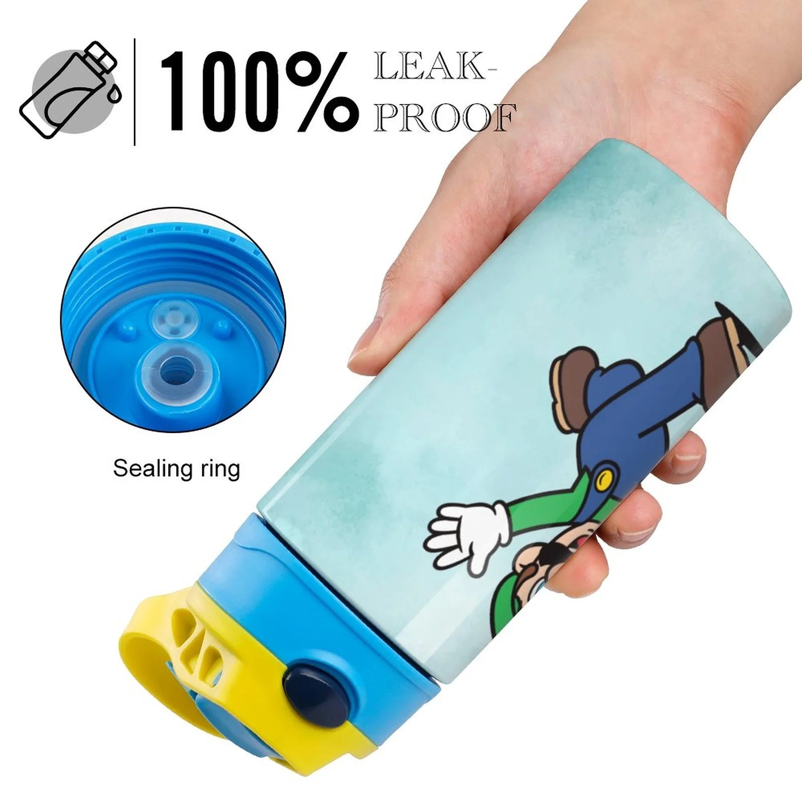 Insulated Stainless Steel Water Bottle with Straw Leak-Proof P45161