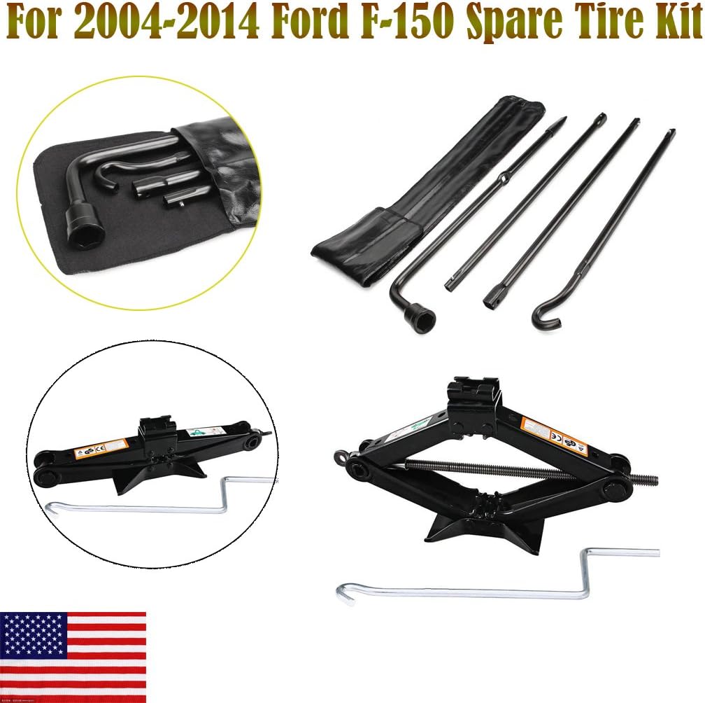 Spare Tire Tool Kit and 2 Ton Scissor Jack, Pack of 2 D7650