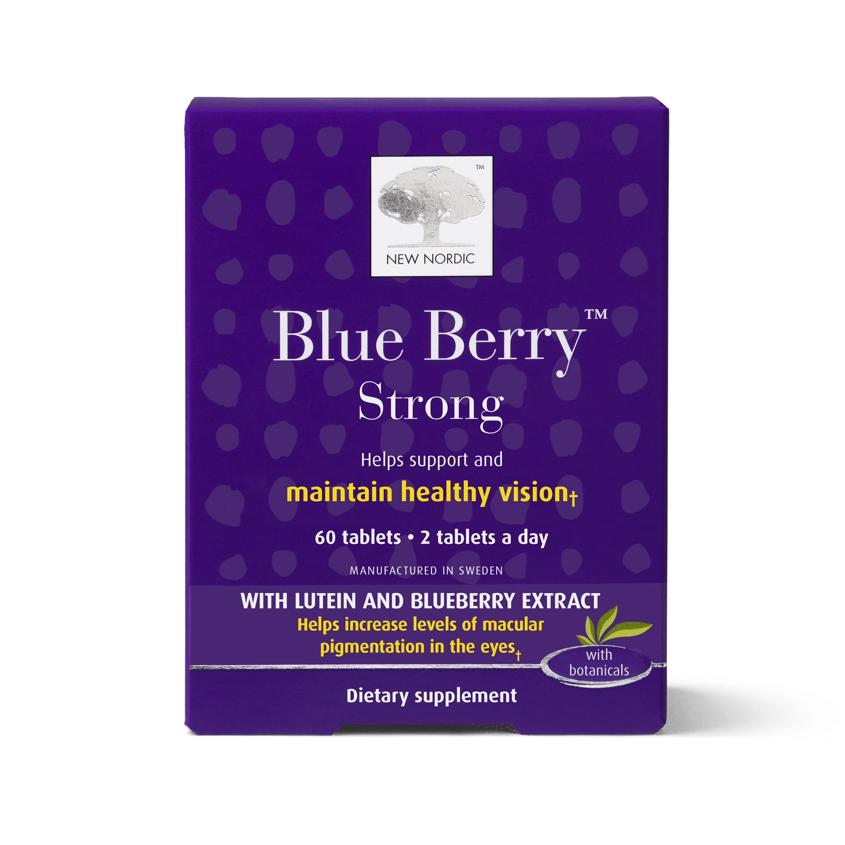 Blue Berry Strong Eye & Vision Support Supplement 120 Tablets Q30515