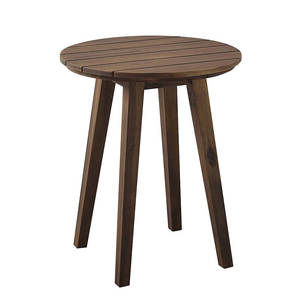 Dark Brown Acacia Wood Outdoor Side Table R256