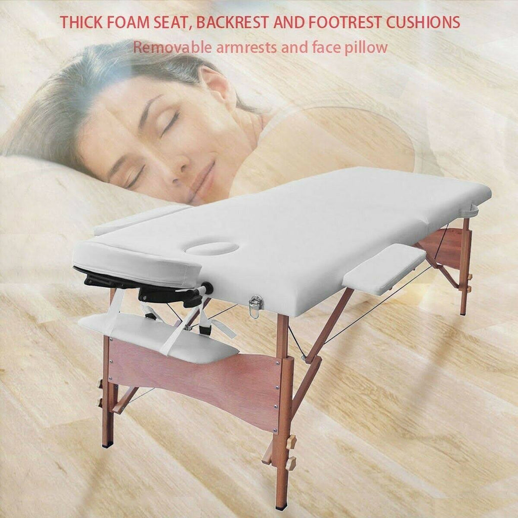 Black Massage Table with Carry Case P826