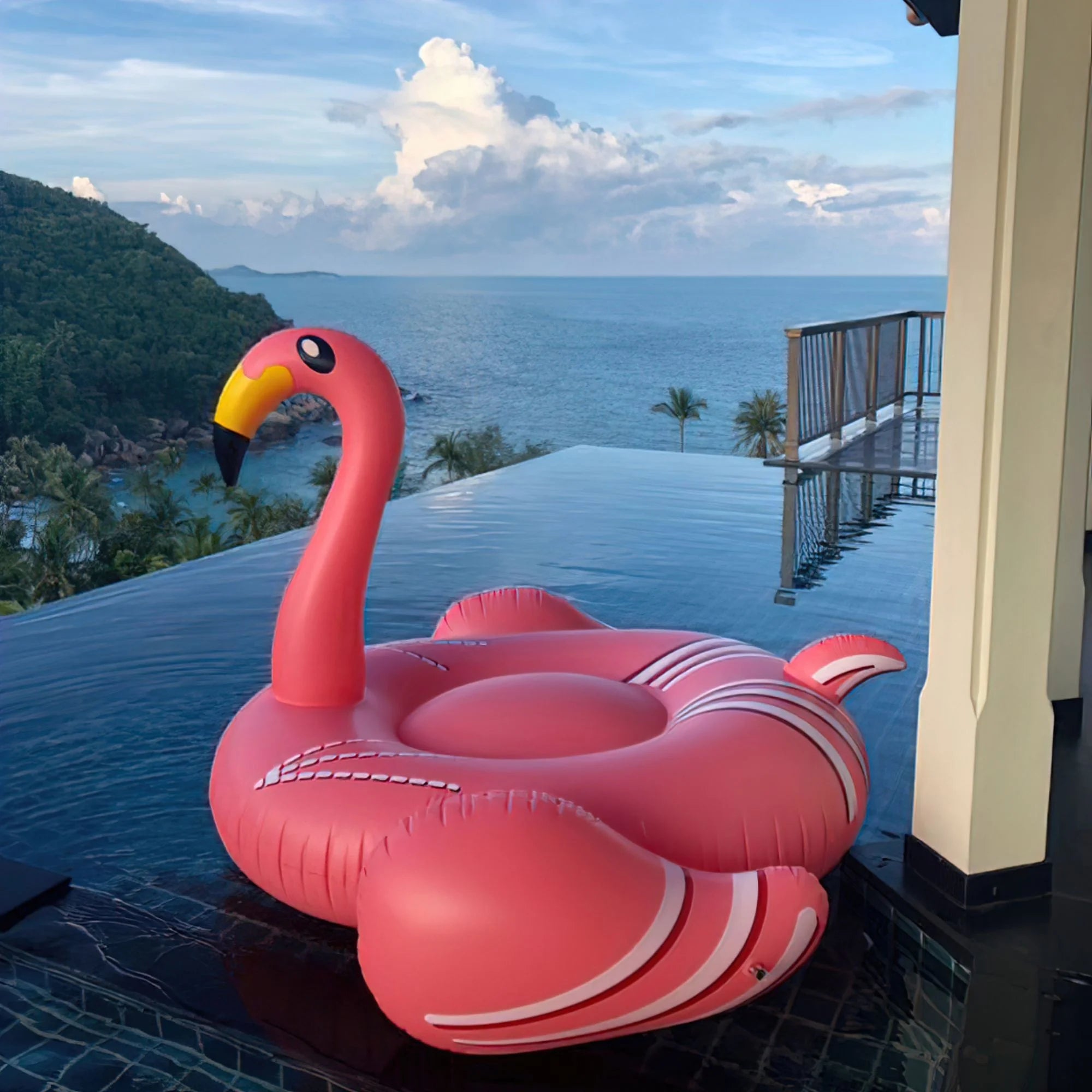 Inflatable Flamingos Pool Float I879368