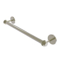 Polished Nickel 18-inch Towel Bar with Dotted Detail X348556