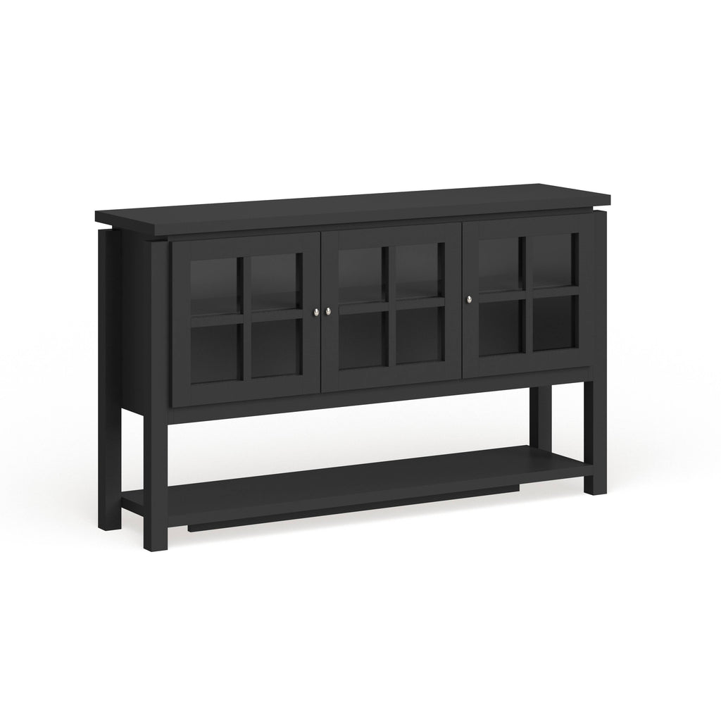 Black Contemporary Buffet Table Q392