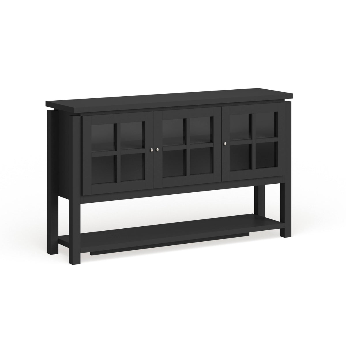 Black Contemporary Buffet Table Q392