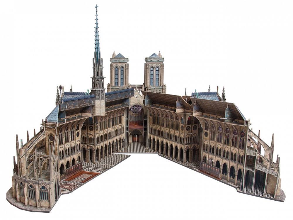3D Puzzle Notre Dame De Paris Cathedral I417