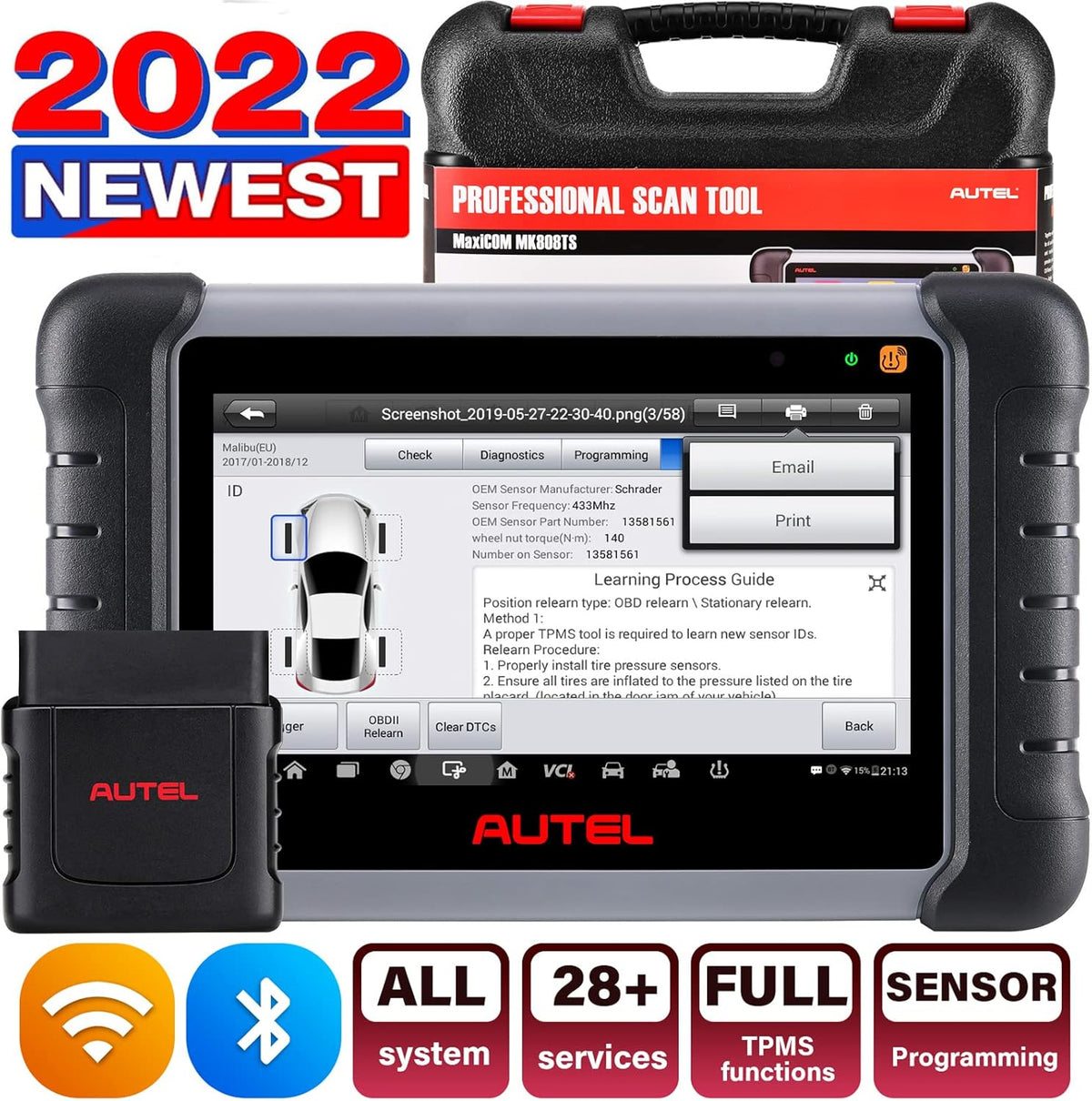 OBD2 Diagnostic Scanner with TPMS Functions P691