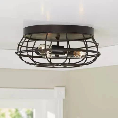 Caged Dome Flush Mount Q5302