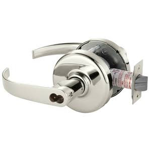 Cylindrical Lock Bright Nickel Plated Clear Coated T1544