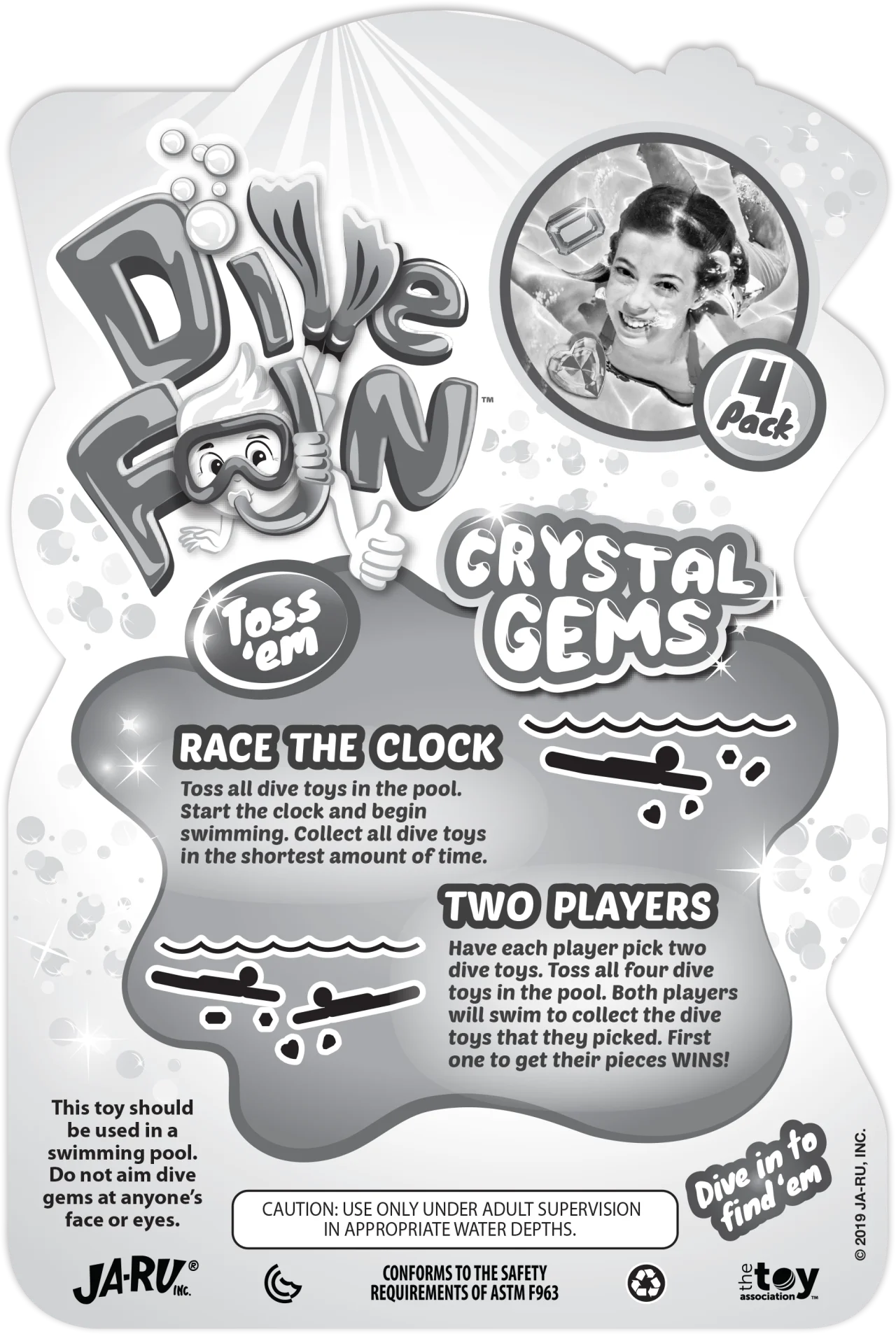 Diving Gems Dive Crystals Swimming Pool Dive Toys Sinker for Kids X42499