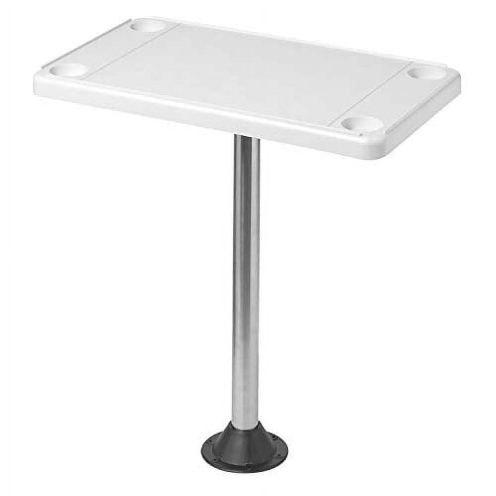 White Removable Rectangular Marine/RV Table V56718