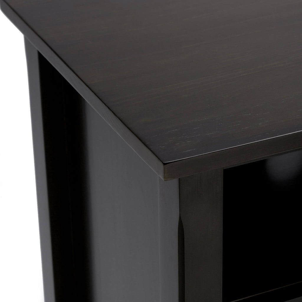 Dark Walnut Brown Tall TV Media Stand F85942