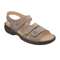 Taupe Leather Soft Footbed Shoes K821