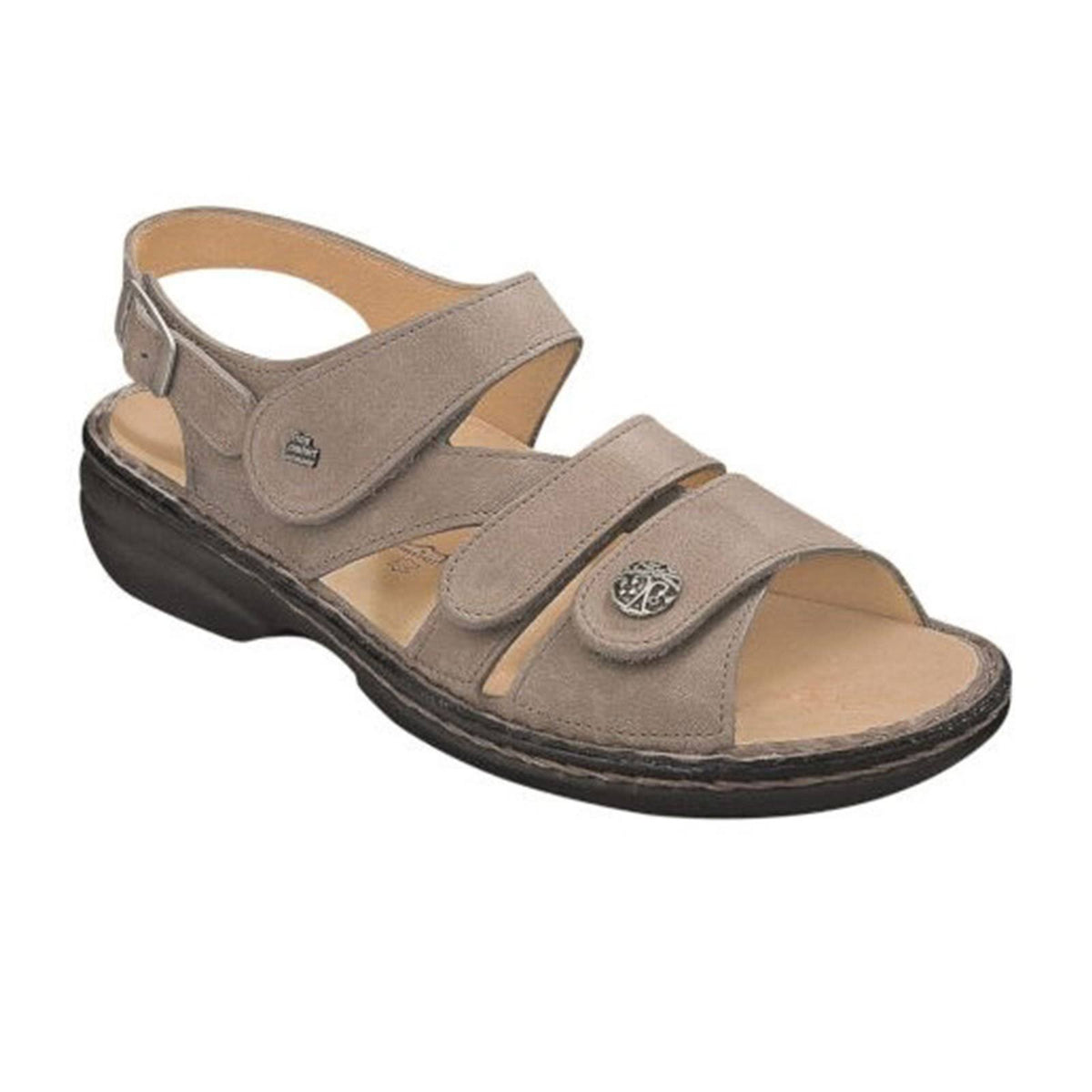 Taupe Leather Soft Footbed Shoes K821