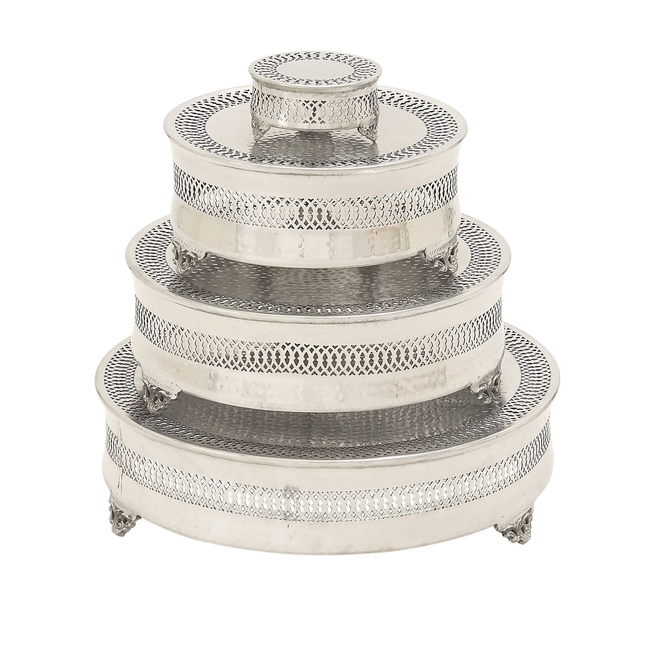 Metal Cake Plate Set of 4 G142467