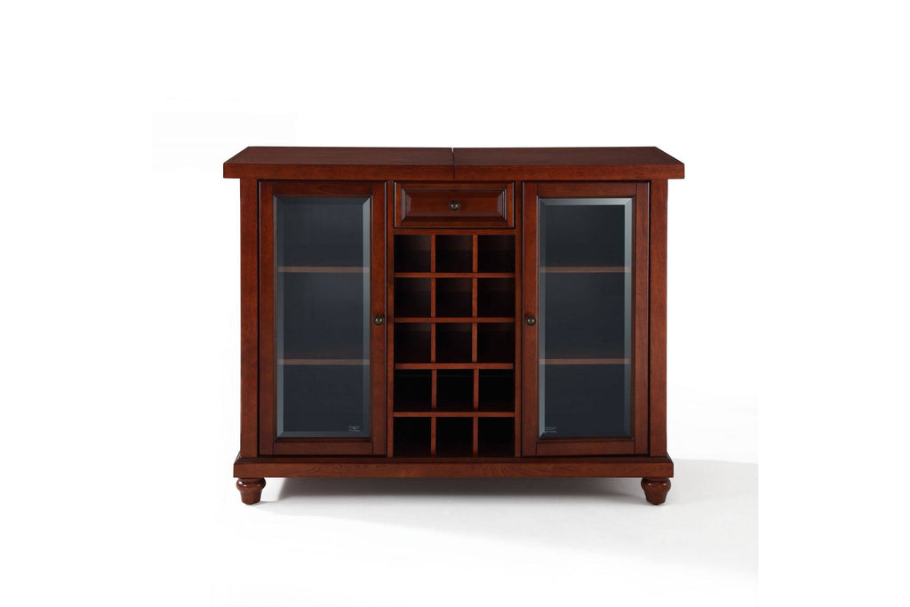 Vintage Mahogany Sliding Top Bar Cabinet H7910